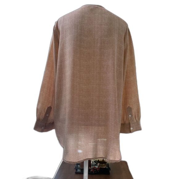 Joie Silk Tunic Blouse Womens L V-Neck Long Sleeve Office Workwear Minimalist - Picture 4 of 11